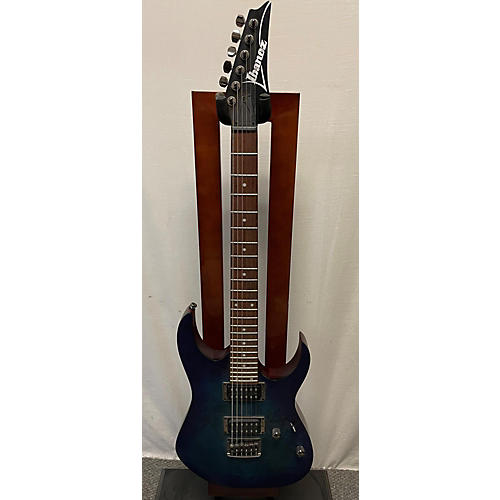 Ibanez Used Ibanez RG7421 RG Series Blue Sapphire Solid Body Electric Guitar Blue Sapphire