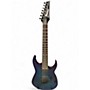 Used Ibanez RG7421 RG Series Blue Solid Body Electric Guitar Blue