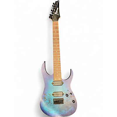 Used Ibanez RG7421PB Blue Burst Solid Body Electric Guitar