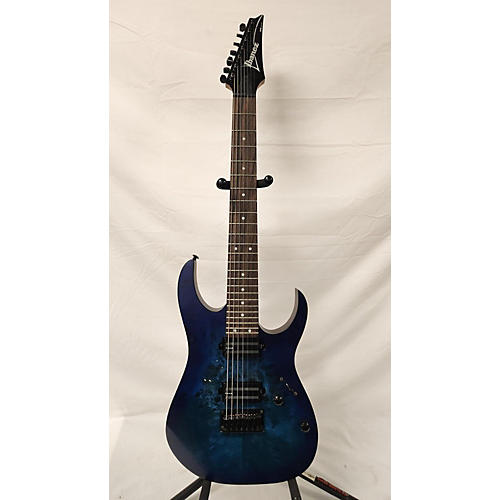 Ibanez Used Ibanez RG7421PB Blue Sapphire Solid Body Electric Guitar Blue Sapphire