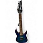 Used Ibanez RG7421PB Blue Solid Body Electric Guitar Blue