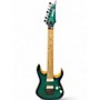 Used Ibanez RG752AHM NEBULA GREEN Solid Body Electric Guitar NEBULA GREEN