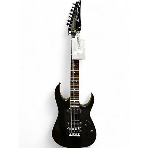 Ibanez Used Ibanez RG7620 7 String Black Sparkle Solid Body Electric Guitar Black Sparkle