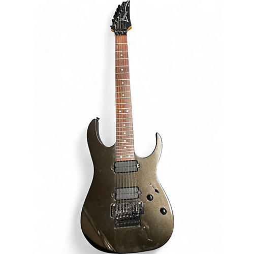 Ibanez Used Ibanez RG7620 7 String Black and Gold Solid Body Electric Guitar Black and Gold