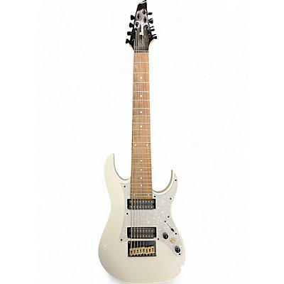 Used Ibanez RG8 8 String Arctic White Solid Body Electric Guitar