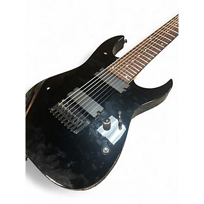 Used Ibanez RG8 8 String Black Solid Body Electric Guitar