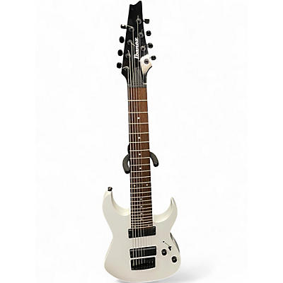 Used Ibanez RG8 8 String WHITE Solid Body Electric Guitar