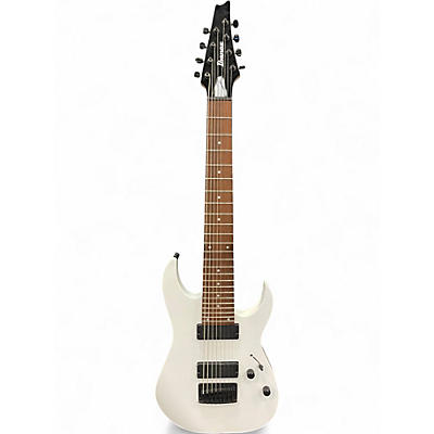 Used Ibanez RG8 8 String WHITE Solid Body Electric Guitar