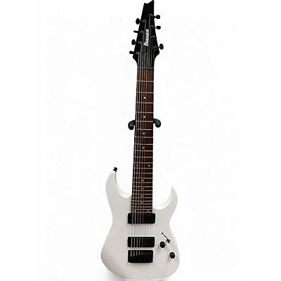 Used Ibanez RG8 8 String White Solid Body Electric Guitar