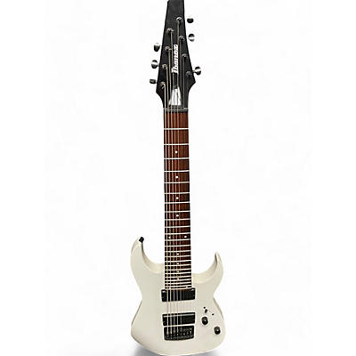 Used Ibanez RG8 8 String White Solid Body Electric Guitar