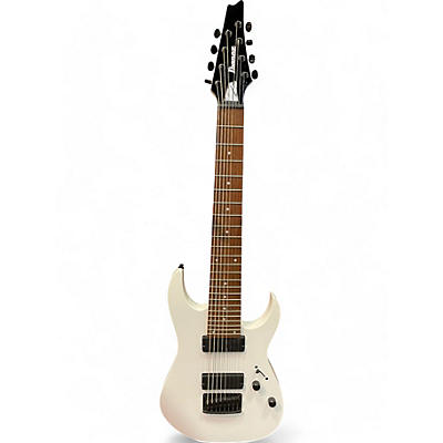 Used Ibanez RG8 8 String White Solid Body Electric Guitar