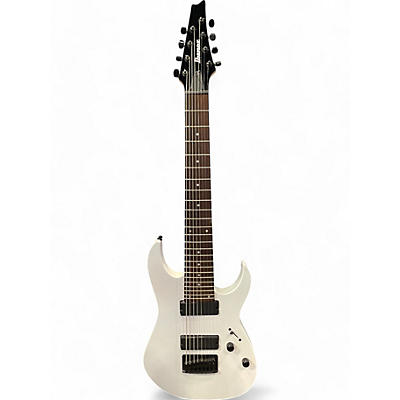 Used Ibanez RG8 8 String White Solid Body Electric Guitar