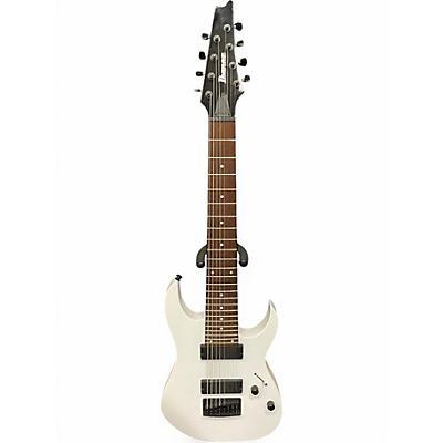 Used Ibanez RG8 8 String White Solid Body Electric Guitar