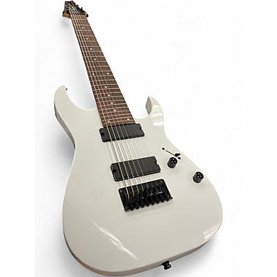 Used Ibanez RG8 8 String White Solid Body Electric Guitar
