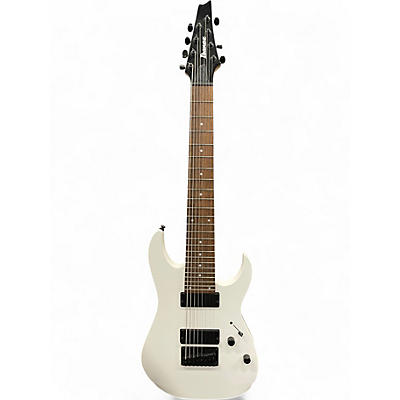 Used Ibanez RG8 8 String White Solid Body Electric Guitar