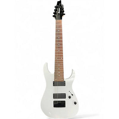 Used Ibanez RG8 8 String White Solid Body Electric Guitar