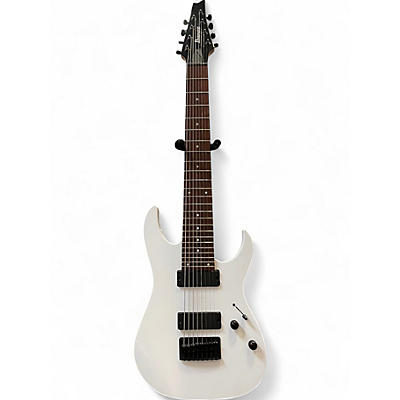 Used Ibanez RG8 8 String White Solid Body Electric Guitar