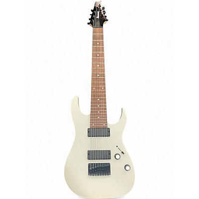 Used Ibanez RG8 8 String White Solid Body Electric Guitar