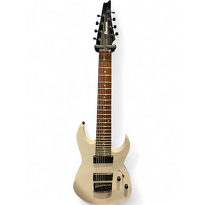 Used Ibanez RG8 8 String white Solid Body Electric Guitar