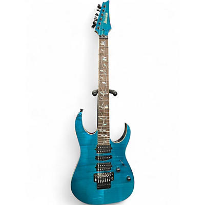 Used Ibanez RG8570 J. Custom Royal Blue Sapphire Solid Body Electric Guitar