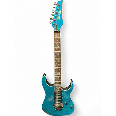 Used Ibanez RG8570Z-CRA J CUSTOM TEAL Solid Body Electric Guitar