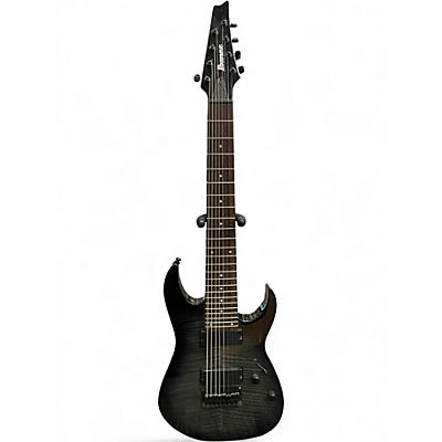 Used Ibanez RG8FM Trans Black Solid Body Electric Guitar