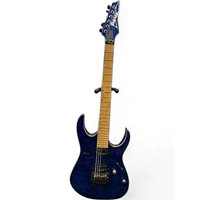 Ibanez Used Ibanez RG920QM RG Premium Blue Solid Body Electric Guitar