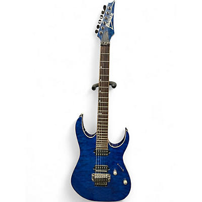 Used Ibanez RG920QM RG Premium QULTED BLUE Solid Body Electric Guitar