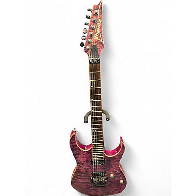 Used Ibanez RG920QMZ High Voltage Violet Solid Body Electric Guitar