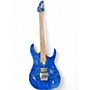 Used Ibanez RG921QMF Premium Blue Solid Body Electric Guitar Blue