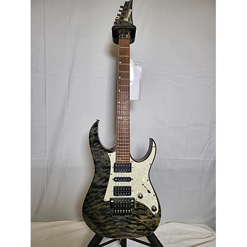 Ibanez Used Ibanez RG950QM Premium Trans Charcoal Solid Body Electric Guitar Trans Charcoal