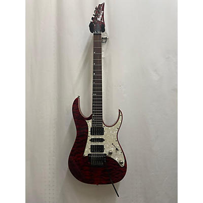 Ibanez Used Ibanez RG950QM Premium Transparent Red Solid Body Electric Guitar