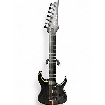 Used Ibanez RGA217P1PB Trans Gray Solid Body Electric Guitar