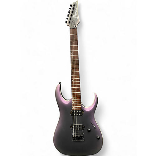 Ibanez Used Ibanez RGA42EX Black Aurora Burst Matte Solid Body Electric Guitar Black Aurora Burst Matte