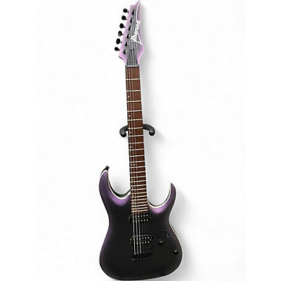 Used Ibanez RGA42EX Black Aurora Burst Matte Solid Body Electric Guitar
