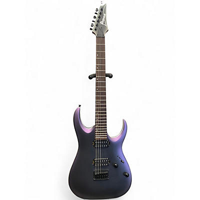 Used Ibanez RGA42EX Black Aurora Burst Matte Solid Body Electric Guitar