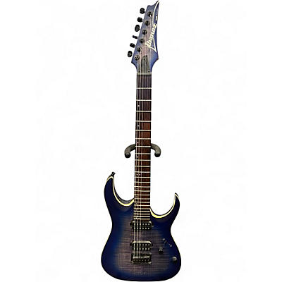 Used Ibanez RGA42FM Blue Lagoon Burst Solid Body Electric Guitar
