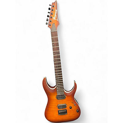 Used Ibanez RGA42FM DRAGON EYE BURST Solid Body Electric Guitar
