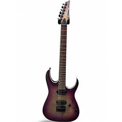 Used Ibanez RGA42FM Purple Sunburst Solid Body Electric Guitar