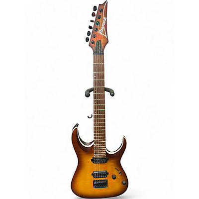 Used Ibanez RGA42FM Tiger Eye Solid Body Electric Guitar