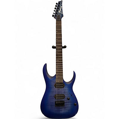 Used Ibanez RGA42FM Trans Blue Solid Body Electric Guitar