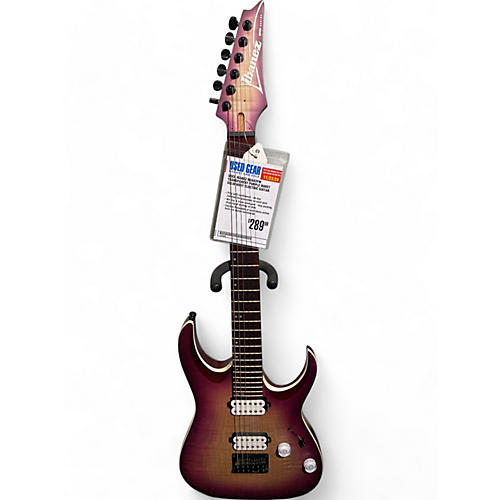 Ibanez Used Ibanez RGA42FM Transparent Purple Burst Solid Body Electric Guitar Transparent Purple Burst