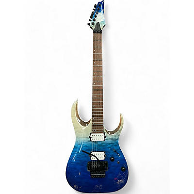 Ibanez Used Ibanez RGA42HPQM BLUE ICEBERG Solid Body Electric Guitar