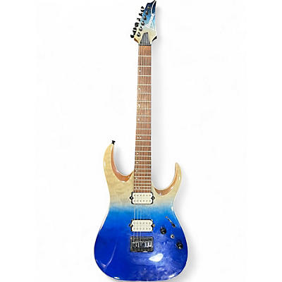 Used Ibanez RGA42HPQM Blue Iceberg Gradation Solid Body Electric Guitar