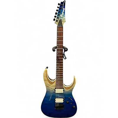 Used Ibanez RGA42HPQM Blue Iceberg Solid Body Electric Guitar