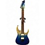 Used Ibanez RGA42HPQM Blue Iceberg Solid Body Electric Guitar Blue Iceberg