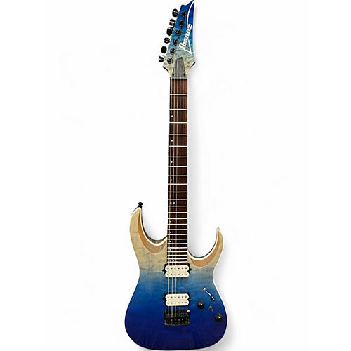 Used Ibanez RGA42HPQM Ocean Solid Body Electric Guitar Ocean