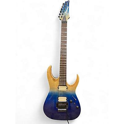 Used Ibanez RGA42HPTQM Blue Iceburg Solid Body Electric Guitar