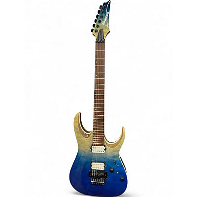 Used Ibanez RGA42hpqm Ocean Blue Solid Body Electric Guitar