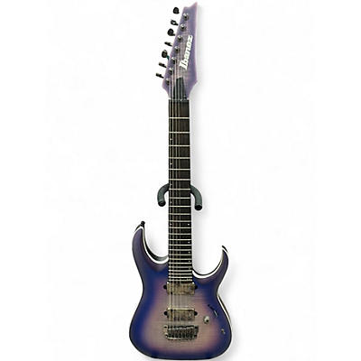 Used Ibanez RGA71AL Axion Label 7 String AURORA BURST FLAT Solid Body Electric Guitar